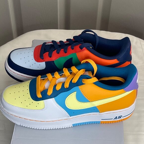 Nike Air Force 1 LV8 2 BG "WHAT THE AF1" "Multi-Color" [FQ8368-902] Y 6.5/W 8 - Picture 4 of 8